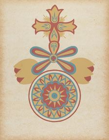 Santa Barbara Mission Doorway Design from the portfolio "Decorative Art...", 1935/1942. Creator: Unknown