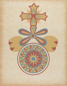 Santa Barbara Mission Doorway Design from the portfolio "Decorative Art...", 1935/1942. Creator: Unknown