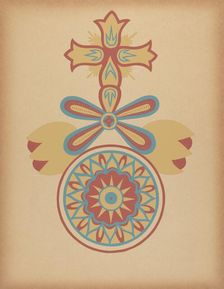 Santa Barbara Mission Doorway Design from the portfolio "Decorative Art...", 1935/1942. Creator: Unknown