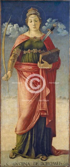 Santa Giustina de' Borromeis, ca 1475. Creator: Bellini, Giovanni (1430-1516).