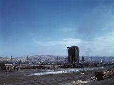 Santa Fe R.R. yard, Gallup, New Mexico, 1943. Creator: Jack Delano