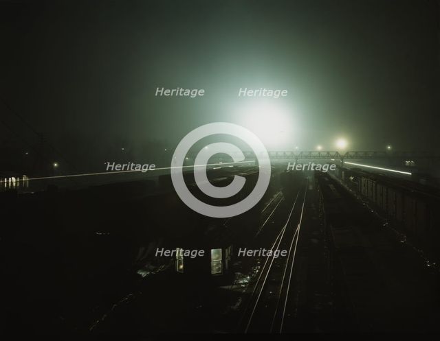 Santa Fe R.R. yards, Argentine, Kansas., 1943. Creator: Jack Delano.