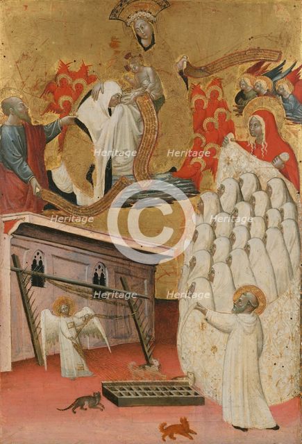 Santa Francesca Romana Clothed by the Virgin, ca. 1445. Creator: Antonio del Massaro da Viterbo.
