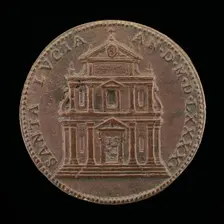 Santa Lucia at Grottamare [reverse], 1590. Creator: Domenico Poggini