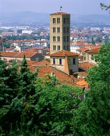 Santa Maria Campanile, Arezzo,Tuscany, Italy. Creator: Peter Thompson