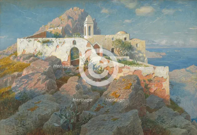 Santa Maria a Cetrella, Anacapri, c. 1892. Creator: William Stanley Haseltine.