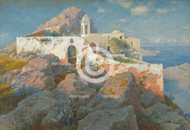 Santa Maria a Cetrella, Anacapri, c. 1892. Creator: William Stanley Haseltine.