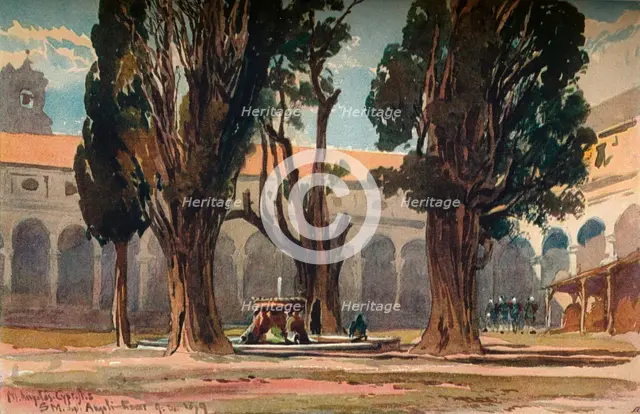 'Santa Maria Degli Angeli, Rome', c1870. Artist: Alfred Waterhouse.