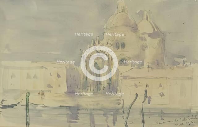 Santa Maria della Salute, 1918. Creator: Martin Hardie.