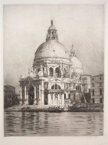 Santa Maria Della Salute #1, 1910. Creator: Mortimer Menpes (British, 1860-1938)