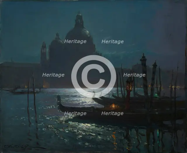 Santa Maria della Salute at Night.