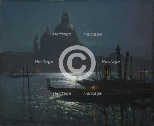 Santa Maria della Salute at Night.