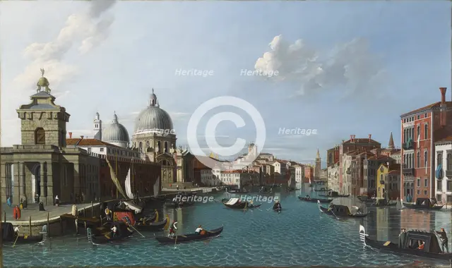 Santa Maria della Salute and Canal Grande, Venice, 1720-1760. Creator: Canaletto.