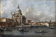 Santa Maria della Salute in Venice. Artist: Guardi, Francesco (1712-1793)