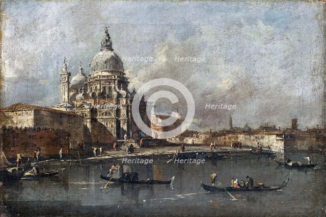Santa Maria della Salute in Venice. Artist: Guardi, Francesco (1712-1793)