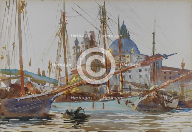 Santa Maria della Salute in Venice, ca 1904-1906. Creator: Sargent, John Singer (1856-1925).