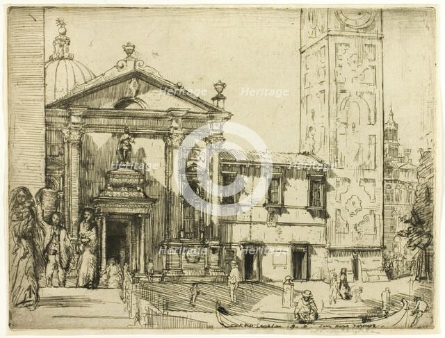 Santa Maria Formosa, Venice, 1909. Creator: Donald Shaw MacLaughlan.