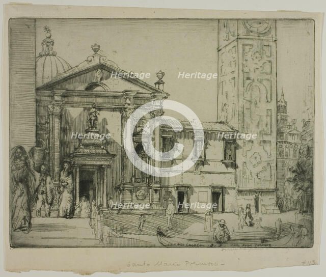 Santa Maria Formosa, Venice, 1909. Creator: Donald Shaw MacLaughlan.