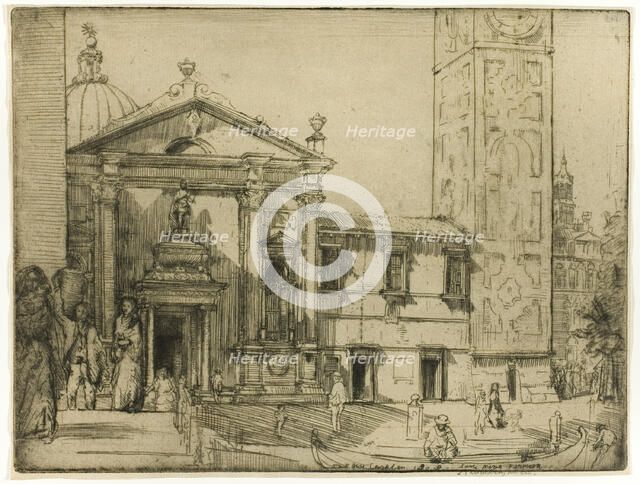 Santa Maria Formosa, Venice, 1909. Creator: Donald Shaw MacLaughlan.