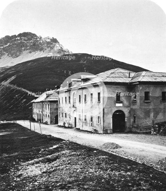 Santa Maria, on the Umbrail mountain pass, Tyrol, c1900s.Artist: Wurthle & Sons