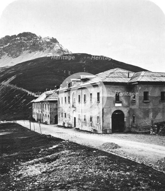Santa Maria, on the Umbrail mountain pass, Tyrol, c1900s.Artist: Wurthle & Sons