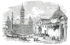 Santa Maria Maggiore - Rome, 1850. Creator: Unknown