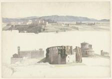 Santa Sabina on the Aventine Hill and Sant’Agnese fuori le Mura and Santa Costanza in Rome, c.1809-c Creator: Josephus Augustus Knip