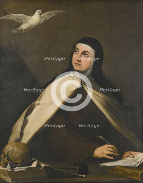 Santa Teresa de Ávila, 1644. Artist: Ribera, José, de (1591-1652)
