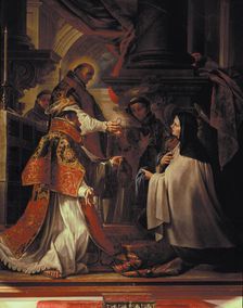 Santa Teresa receiving communion St. Teresa of Avila (1515-1582), Spanish religious writer