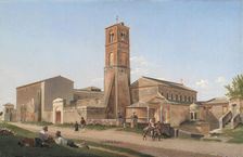 Sant'Agnese fuori le mura, Rome, 1815. Creator: CW Eckersberg