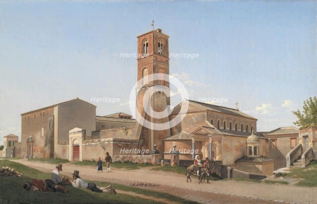Sant'Agnese fuori le mura, Rome, 1815. Creator: CW Eckersberg.