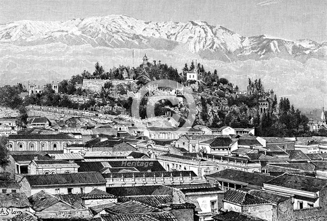 Santiago, Chile, 1895. Artist: Unknown
