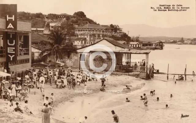 Santiago de Cuba. La Socapa Bathing-place, Cuba, c1900s. Artist: Unknown