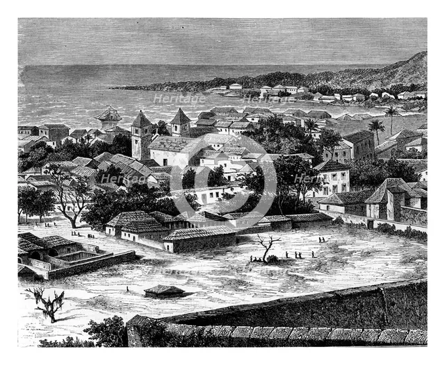 Sao Paulo, Luanda, Angola, 19th century. Artist: Alexandre de Bar