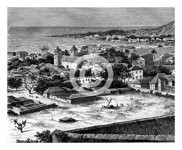 Sao Paulo, Luanda, Angola, 19th century. Artist: Alexandre de Bar