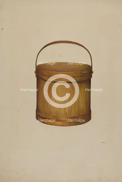 Sap Pail, c. 1938. Creator: G. A. Spangenberg.