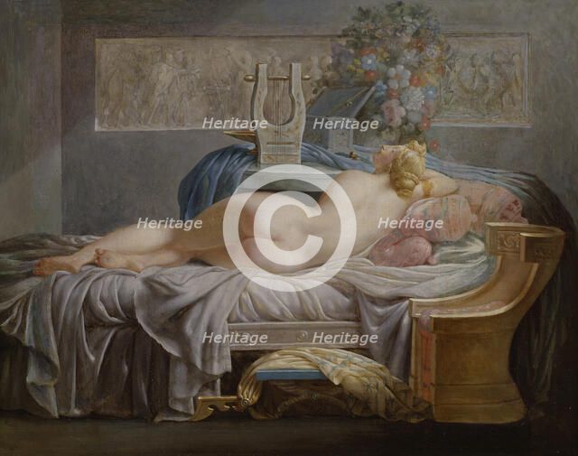 Sapho, late 18th-early 19th century. Creator: Jean-Baptiste Regnault.