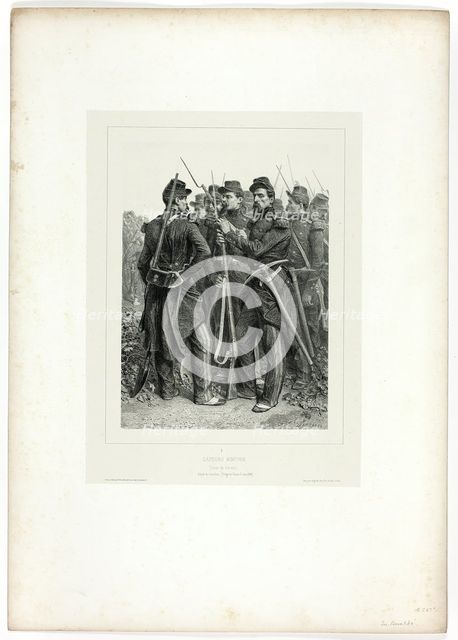 Sappers, from Souvenirs d’Italie: Expédition de Rome, 1853. Creator: Auguste Raffet.