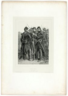 Sappers, from Souvenirs d’Italie: Expédition de Rome, 1853. Creator: Auguste Raffet