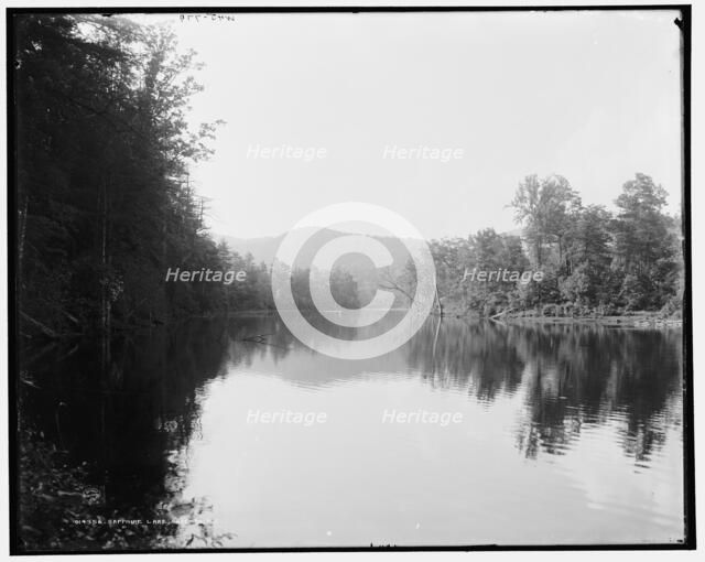 Sapphire Lake, Sapphire, N.C., (1902?). Creator: William H. Jackson.