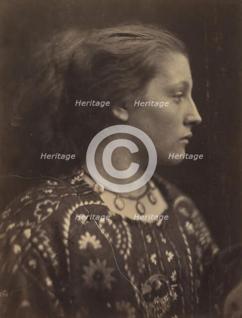 Sappho, 1865. Creator: Julia Margaret Cameron.