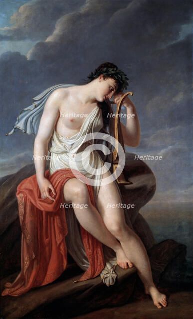 Sappho on the Lefkada's Cliff', early 19th century. Creator: Guérin, Pierre Narcisse, Baron (1774-1833).