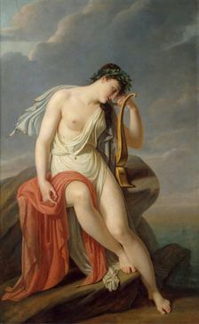 Sappho on the Leucadian Cliff, 1801. Creator: Pierre Guérin