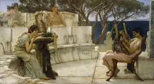 Sappho and Alcaeus, 1881. Creator: Sir Lawrence Alma-Tadema