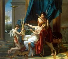 Sappho and Phaon, 1809. Creator: Jacques-Louis David