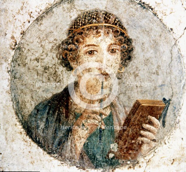 Sappho, fresh from the Herculaneum.