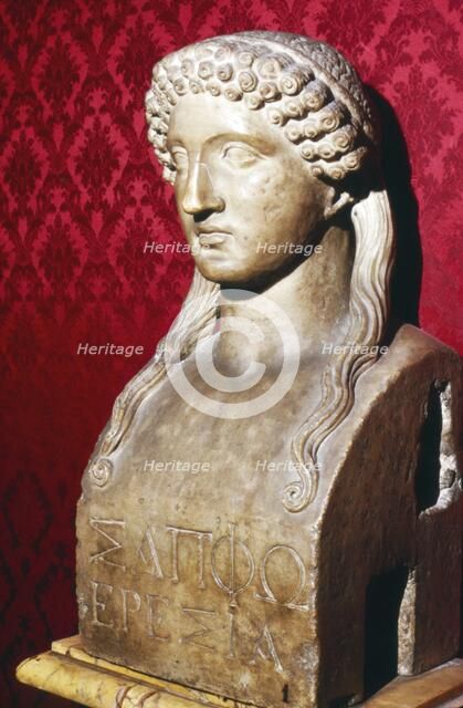 Sappho, Greek Lyric Poetess, born c600BC, c5th century BC. Artist: Unknown.