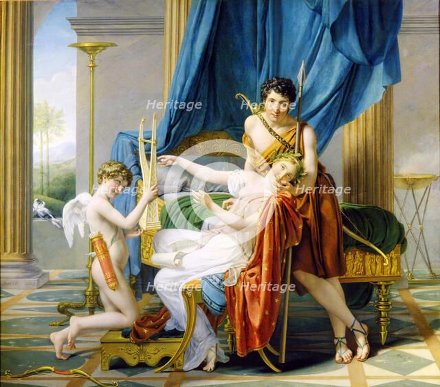 'Sappho, Phaon and Cupid', 1809.  Artist: Jacques-Louis David