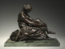 Sappho: Portrait of a Woman (Louise Colet), c. 1830. Creator: James Pradier (Swiss, 1790-1852)