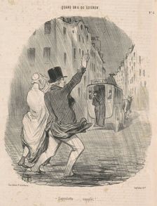 Saprelotte ... Complet! ..., 19th century. Creator: Honore Daumier